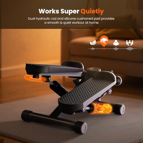 Sweetcrispy Mini Stepper with Bands for Full Body Workout - Image 5
