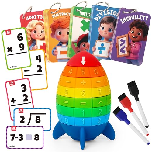50% Off Coogam Math Spinning Rocket Toy for Kids 3-8 - Image 1