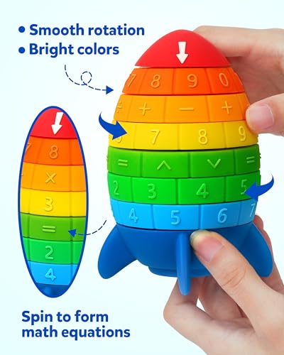 50% Off Coogam Math Spinning Rocket Toy for Kids 3-8 - Image 2