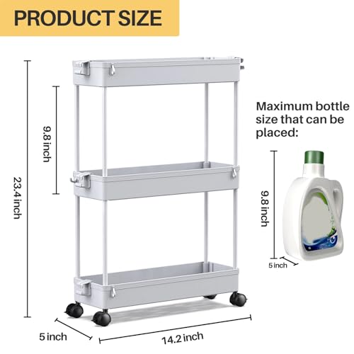 20% Off SPACEKEEPER Slim Rolling Storage Cart - Image 3