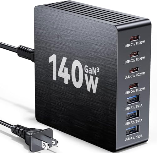 140W USB C Charging Station for Multiple Devices at $14.99