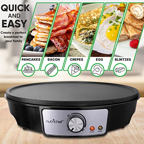 13% Off NutriChef Electric Griddle & Crepe Maker - Image 2