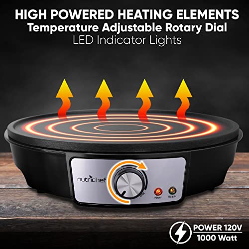 13% Off NutriChef Electric Griddle & Crepe Maker - Image 5