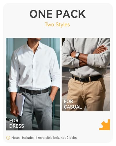 60% Off CHAOREN Men's Reversible Leather Belt - Image 4