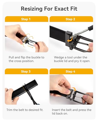 60% Off CHAOREN Men's Reversible Leather Belt - Image 5