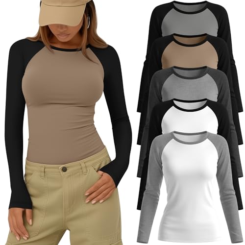 31% Off 5 Pack Women's Raglan Baseball Tees - Only $8.99 - Image 1