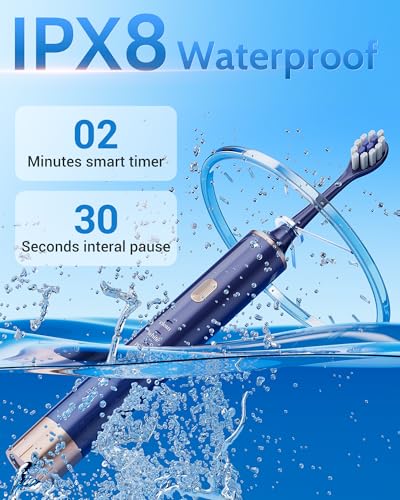 13.98 Aneebart Electric Toothbrush 12 Brush Heads - Image 4