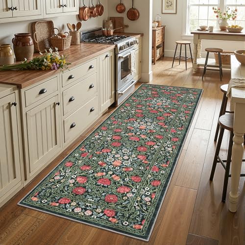 GarveeHome Vintage Floral 2x6 Runner Rug - Under $30 - Image 2