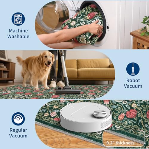 GarveeHome Vintage Floral 2x6 Runner Rug - Under $30 - Image 6