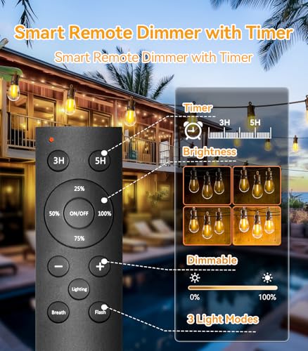 37% Off TBOSW 50Ft Outdoor String Lights - Image 3