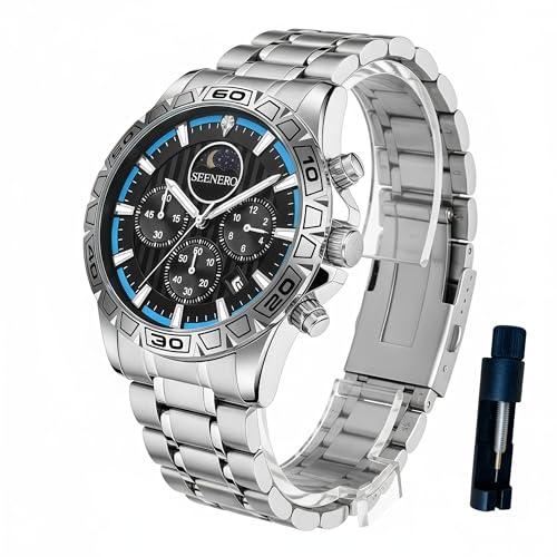 50% Off SEENERO Luxury Men's Watch - Chronograph Moonphase - Image 1