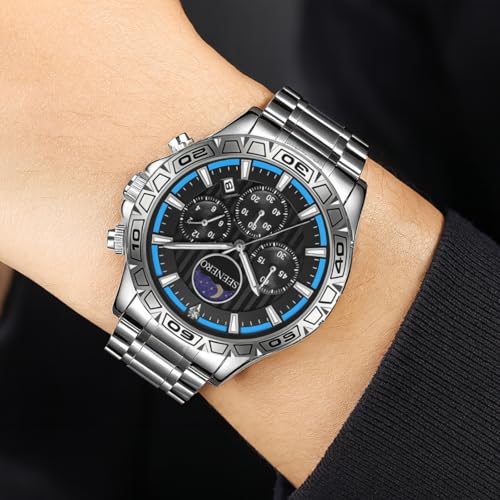 50% Off SEENERO Luxury Men's Watch - Chronograph Moonphase - Image 2