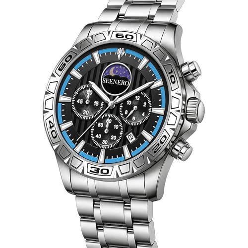 50% Off SEENERO Luxury Men's Watch - Chronograph Moonphase - Image 5