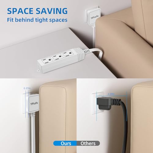 50% Off TiFFCOFiO Flat Plug Outlet Strip 10Ft - Image 2