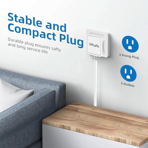 50% Off TiFFCOFiO Flat Plug Outlet Strip 10Ft - Image 5