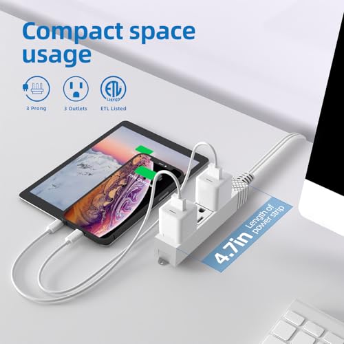 50% Off TiFFCOFiO Flat Plug Outlet Strip 10Ft - Image 6