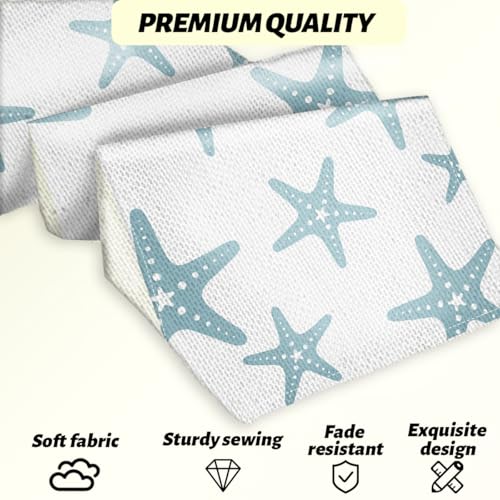Blue Starfish Table Runner 13x72 Inch - Nautical Beach Decor - Image 5