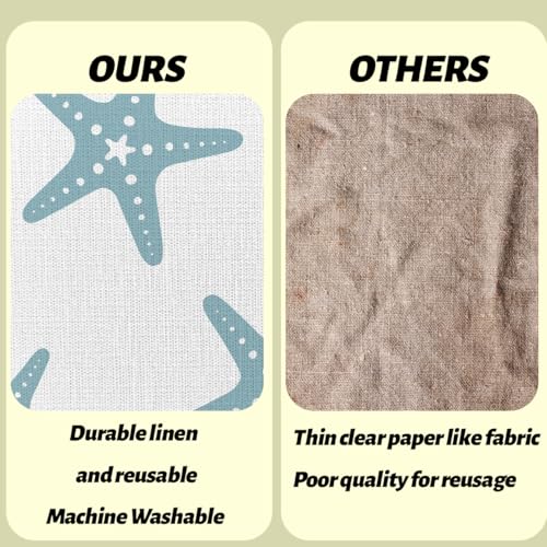 Blue Starfish Table Runner 13x72 Inch - Nautical Beach Decor - Image 6