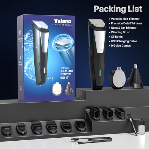5% Off Valano Beard Trimmer for Men All-in-One Grooming Kit - Image 7