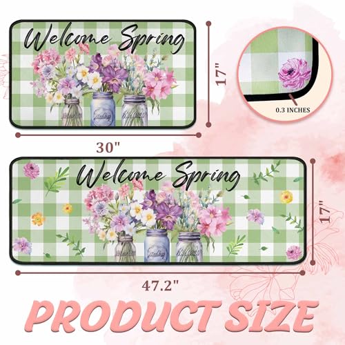 30% Off Spring Kitchen Rugs Set of 2 Non Slip Mats - Image 2