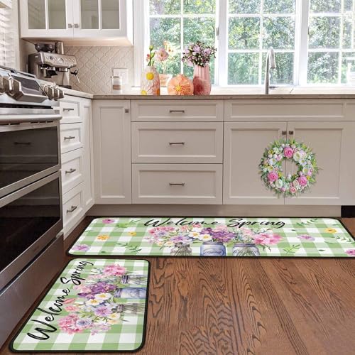 30% Off Spring Kitchen Rugs Set of 2 Non Slip Mats - Image 6
