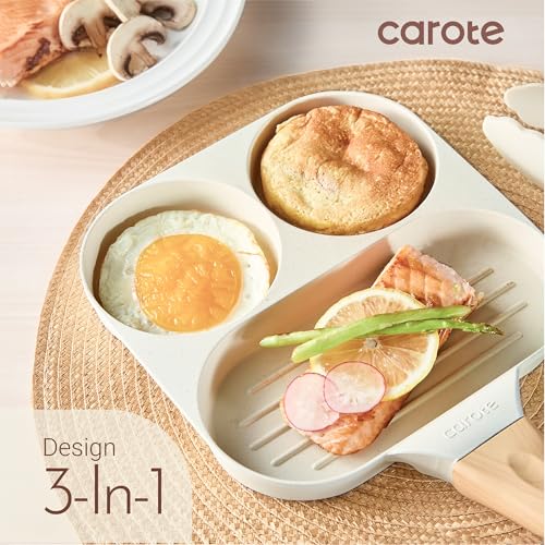10% Off CAROTE 3-in-1 Nonstick Egg Pan - Save Now - Image 3