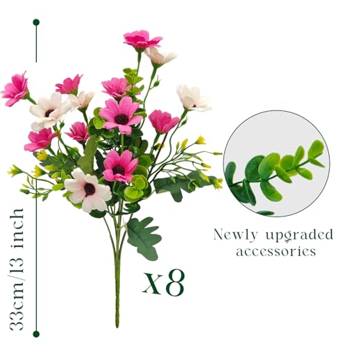 8 Bundles UV Resistant Fake Daisy Flowers - 33% Off Deal - Image 3