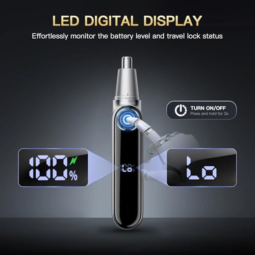 37% Off coldSky Ear & Nose Hair Trimmer with LED Display - Image 3