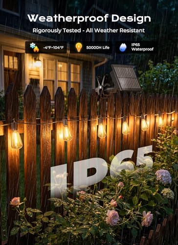 50% Off Brightown 52FT Solar String Lights for Outdoor - Image 3