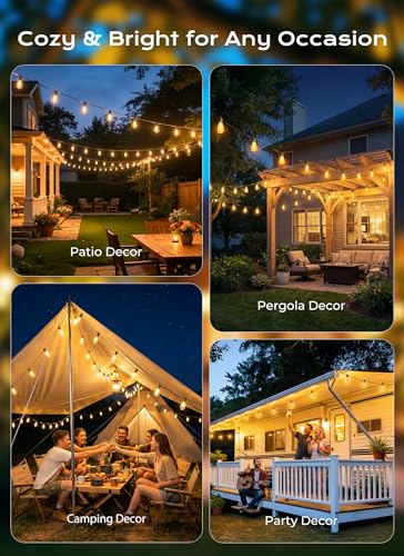 50% Off Brightown 52FT Solar String Lights for Outdoor - Image 6