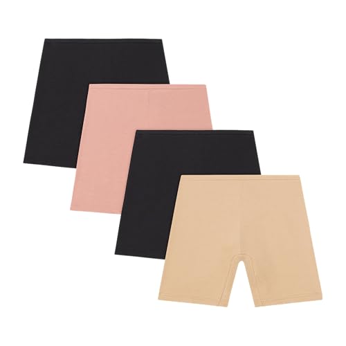 45% Off Hanes Girls Cotton Stretch Play Shorts 4-Pack - Image 1