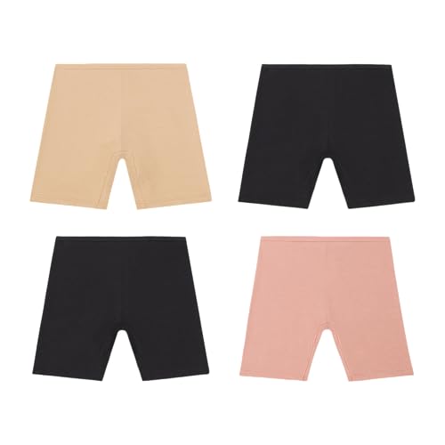 45% Off Hanes Girls Cotton Stretch Play Shorts 4-Pack - Image 2