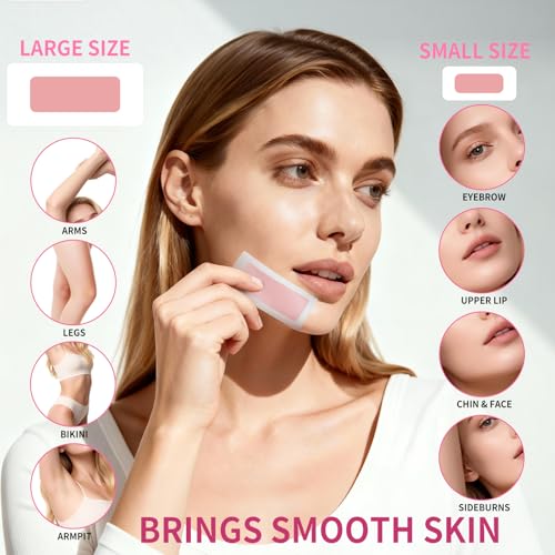 50% Off 60 Pcs Wax Strips Kit for Women Hair Removal - Image 5