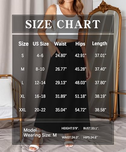 NILOUFO High Waisted Maxi Skirt with Pockets - Under $10 - Image 6