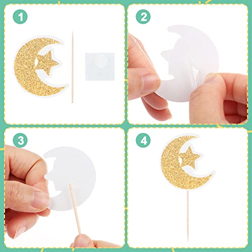 29% Off 36-Piece Eid Mubarak Cupcake Toppers - Image 3