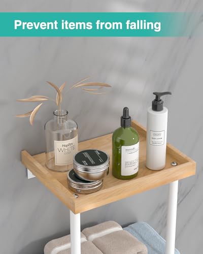 50% Off HapiRm Towel Rack with Shelf for Bathroom - Image 6