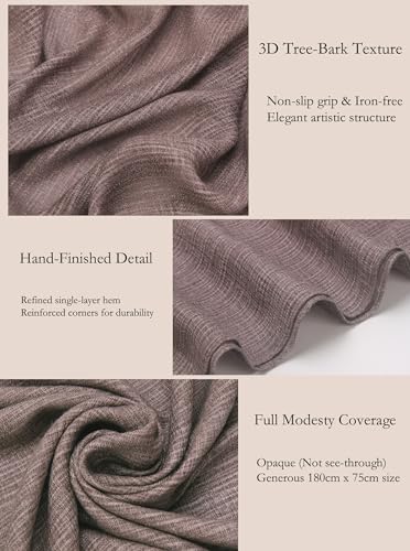 50% Off Lightweight Cotton Linen Feel Scarf for Women - Image 3