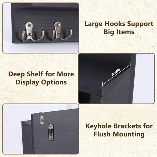 38% Off Wooden Key & Mail Holder for Entryway - Image 2