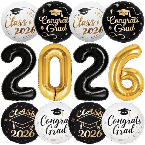 PartyWoo Graduation Balloons Set for Class of 2026