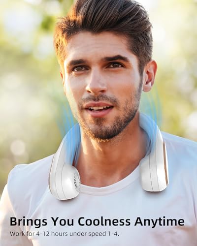 50% Off Koonie Rechargeable Neck Fan with 5 Speeds - Image 6