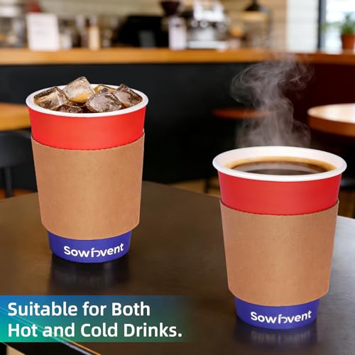 7% Off 100-Pack 12oz Disposable Paper Coffee Cups - Image 4