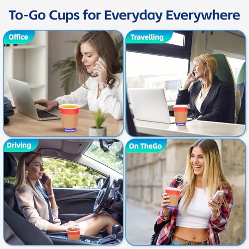 7% Off 100-Pack 12oz Disposable Paper Coffee Cups - Image 5