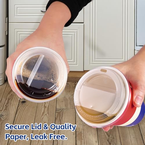 7% Off 100-Pack 12oz Disposable Paper Coffee Cups - Image 6