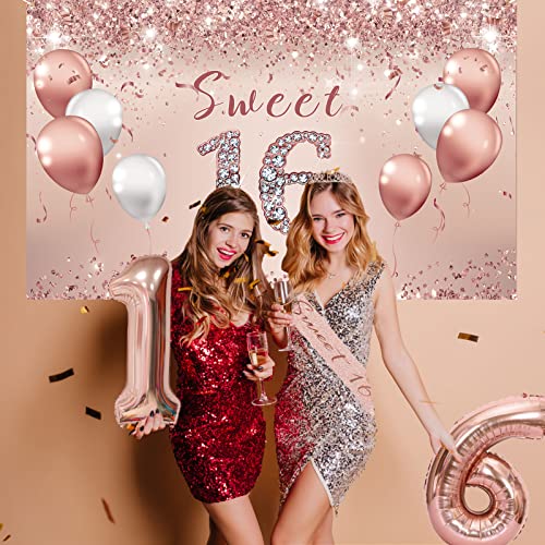 5% Off Sweet 16 Birthday Party Decorations Set for Girls - Image 6