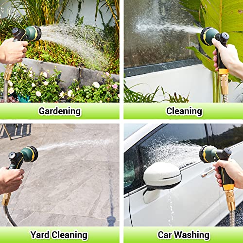 25FT Stainless Steel Garden Hose with 8-Pattern Nozzle - $32.98 - Image 4