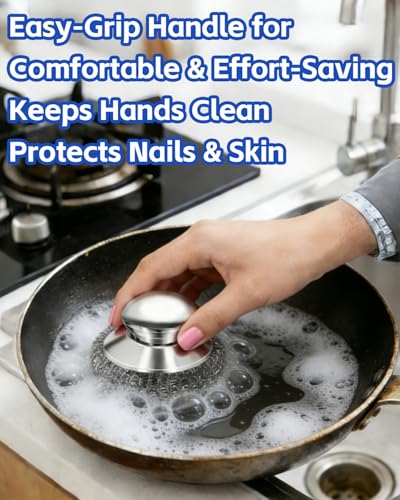 13% Off Omeyo Stainless Steel Scrubber with Handle - Image 2