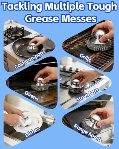 13% Off Omeyo Stainless Steel Scrubber with Handle - Image 4