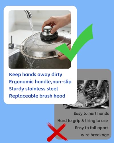 13% Off Omeyo Stainless Steel Scrubber with Handle - Image 5