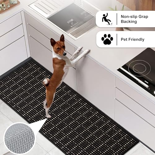 47% Off eqivei Kitchen Rugs Non Skid Washable Set of 2 - Image 4