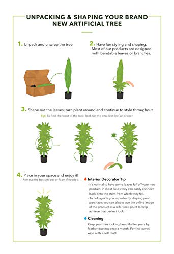 58% Off Nearly Natural 3ft Bamboo Silk Tree - Image 5